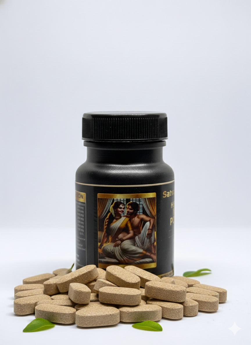 Satva Vardhak Herbal Man Power Tablets | Ayurvedic Strength & Stamina Formula