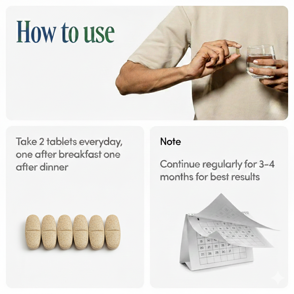 Satva Vardhak Herbal Man Power Tablets | Ayurvedic Strength & Stamina Formula